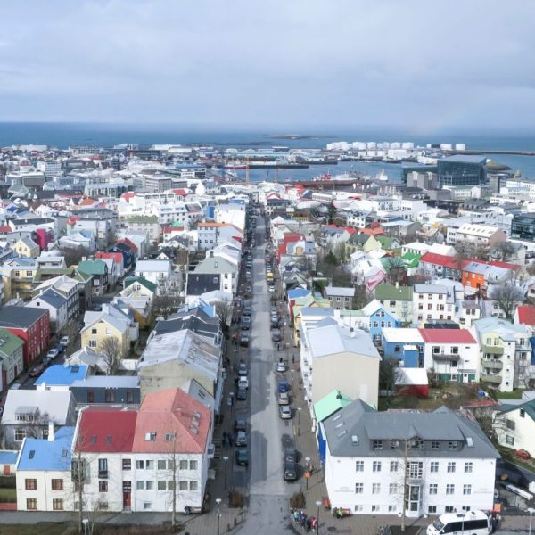 Photo Overlooking Reykjavik in Iceland