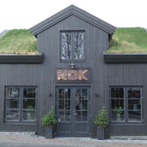 Photo of Building in Iceland with Green Grass Roof